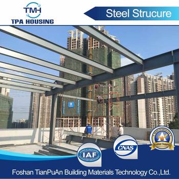 2017 Simple Prefabricated Light Steel Structure Building in Zhoucun