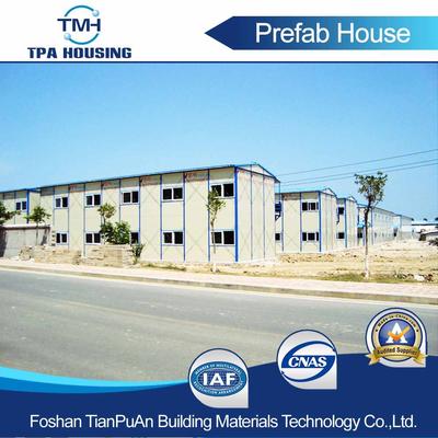 Steel Frame Low Cost Prefabricated House Installation on Concrete Floor--TPA-SPH09