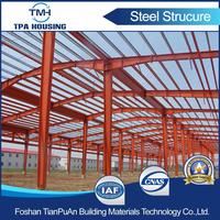 Large Red Light Steel Structure Warehouse For Construction Site TPA-ST05