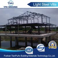 2017 Latest Design Steel Frame Light Steel Villa House--TPA-LSV01